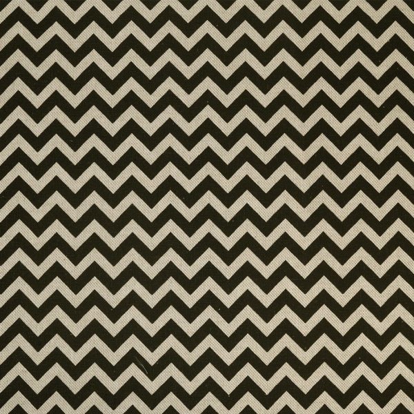 Soie beige chevrons noirs